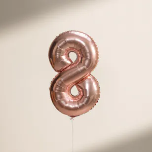 بالون رقم 8 باللون البرونزي من فلاورد بالون رقم 8 باللون البرونزي من فلاورد