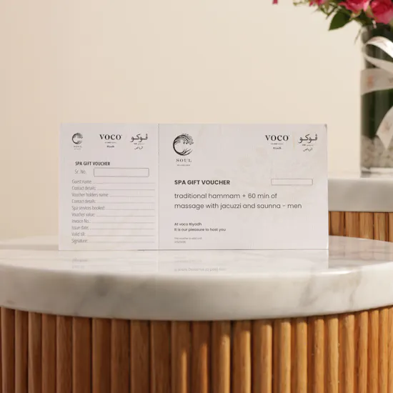 Voco Spa Gift Voucher for Men | Gentle Flowers Vase