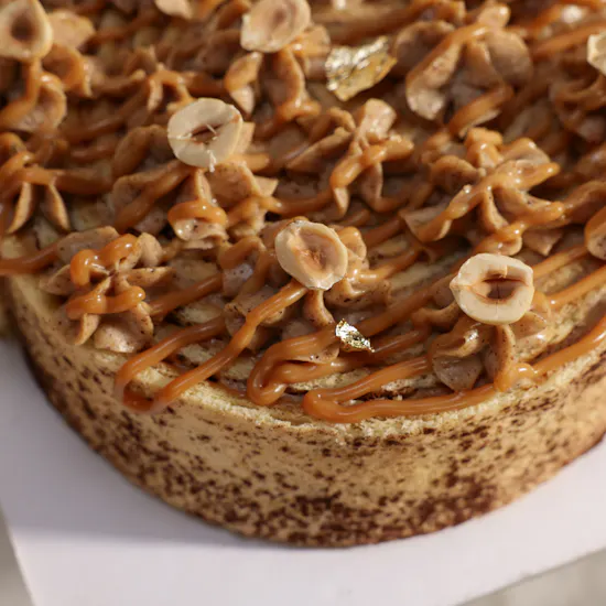 Floward Hazelnut Caramel Roll Cake
