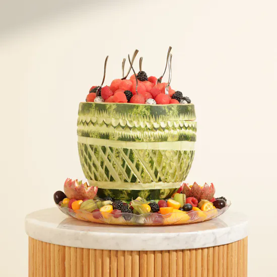 Fresh Pickes Royal Melon Centerpiece