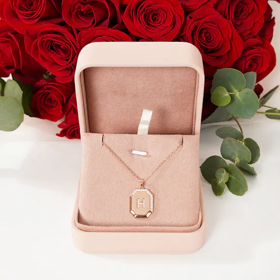 Floward Letter H Necklace | Melodies of Love