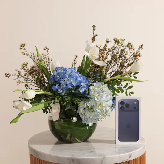 Apple iPhone 17 Pro Max Deep Blue 512GB | Light Flowers Vase
