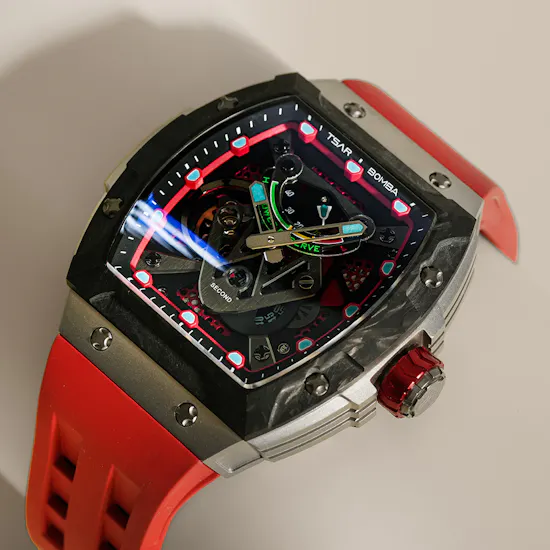 Tsar Bomba Neutron Automatic Limited Edition Red Titanium Men's Watch