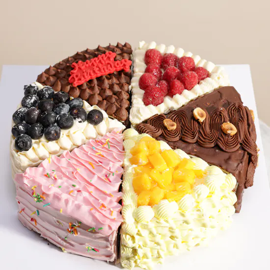 Floward Assorted Slice Style Birthday Cake