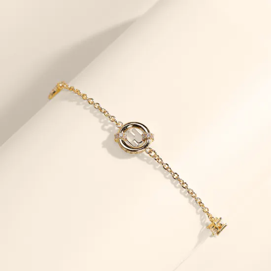 Fendi EverRound Gold Tone Women’s Bracelet