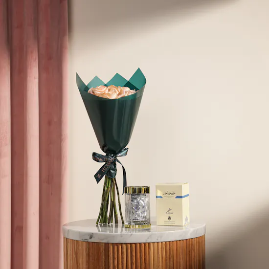 Abdul Samad Al Qurashi Amber Perfumed Agarwood Bakhoor | Warm Moment Flowers Bouquet