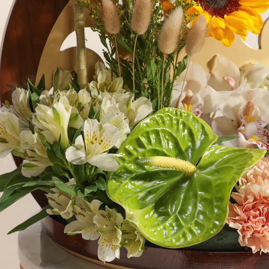 Festive Full Moon Flower Tray