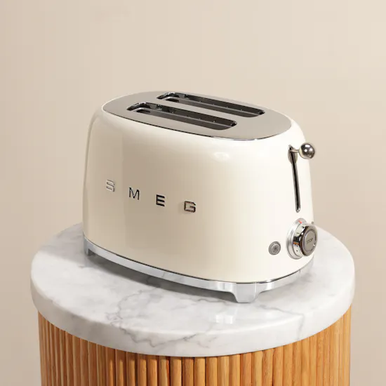 Smeg Toaster Glossy Beige 2 Slice