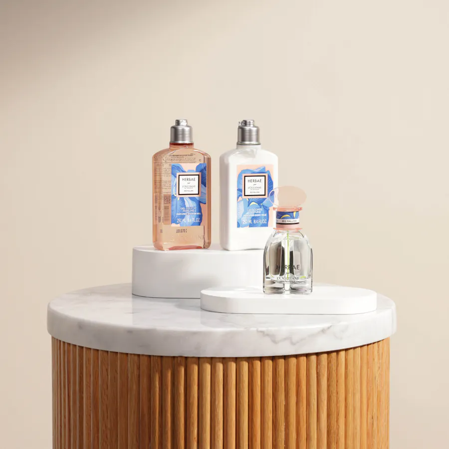L'Occitane Herbae Iris Pallida for Women Collection Set 4
