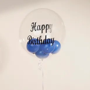  Balloonizer Happy Birthday Blue Bubble Balloons