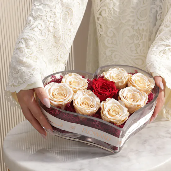 Eternal Love Preserved Rose Vase