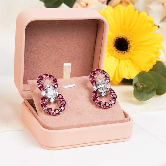 Floward Bracelet & Princess Diana's Earrings | Bright Blooms Bouquet