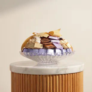 Chocoline Mixed Chocolate Glass Bowl Chocoline Mixed Chocolate Glass Bowl