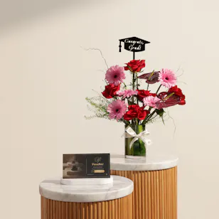 Ozée Spa Hot Stone Massage Women's Gift Voucher | Congrats Grad Flower Vase Ozée Spa Hot Stone Massage Women's Gift Voucher | Congrats Grad Flower Vase