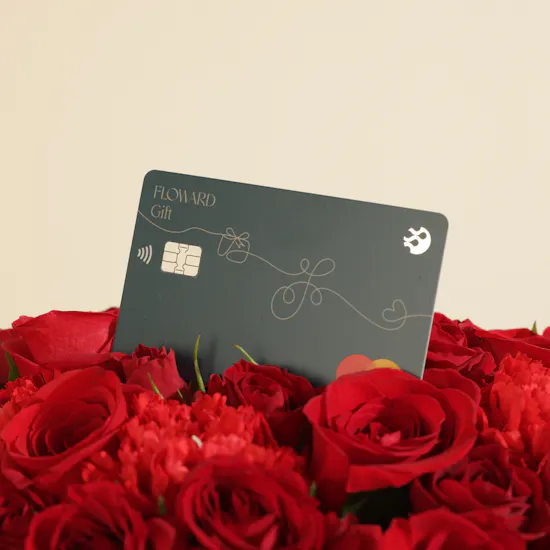 Floward Card 35 BHD | I Love You Flowers