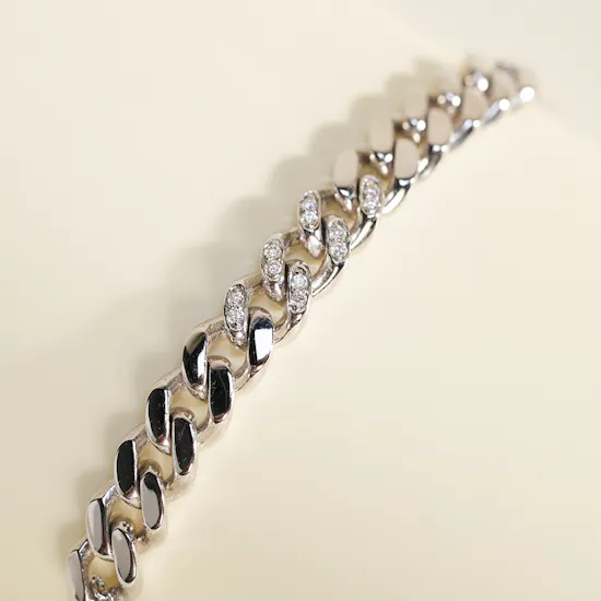 Gold Land Diamond Chain Bracelet