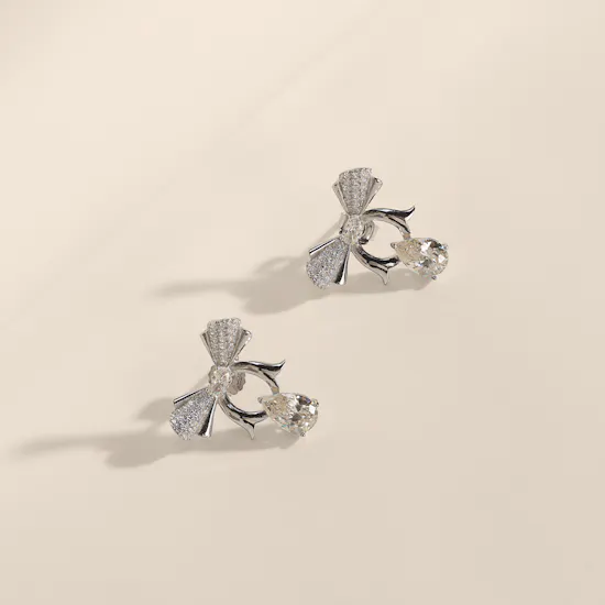 Floward Yellow Reverie Silver Women's Earrings