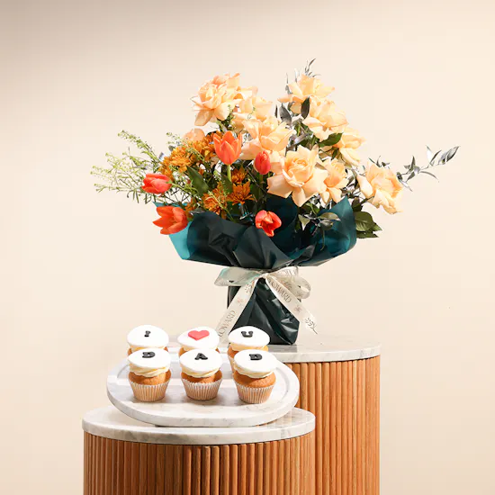 I Love You Dad Cupcakes | Flower Bouquet