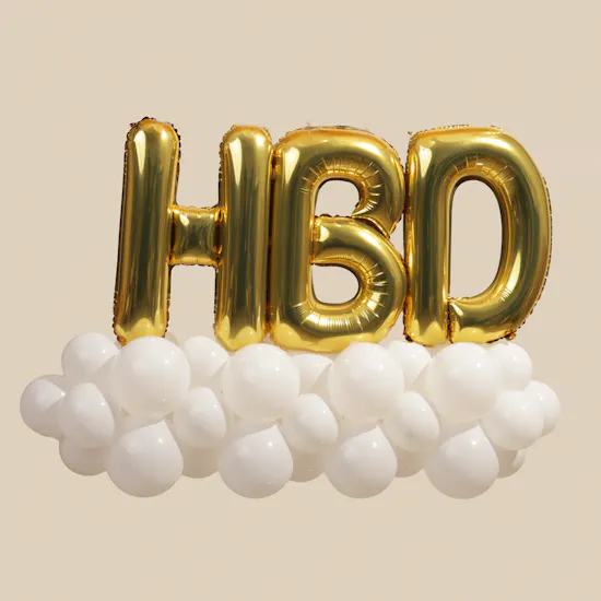 Balloonizer HBD Letters Balloons Set