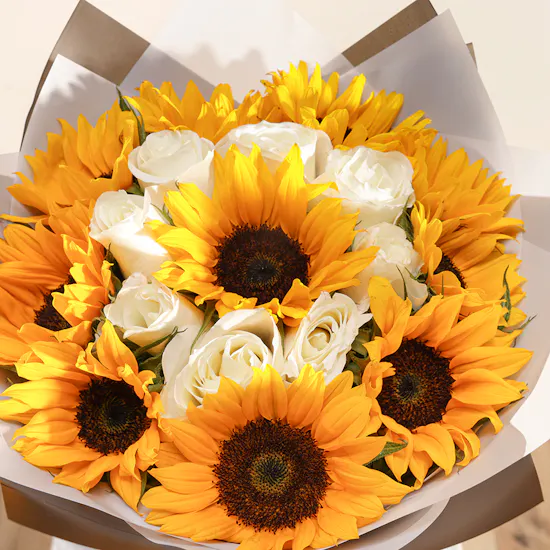Golden Sunshine Flowers Bouquet