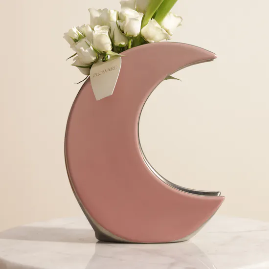 Crescent Grace Flower Vase