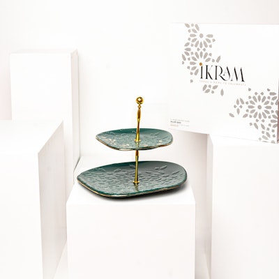 Otantik Ikram 2 Pieces Plate | Flowers