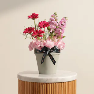 Pink Morning Flower Vase