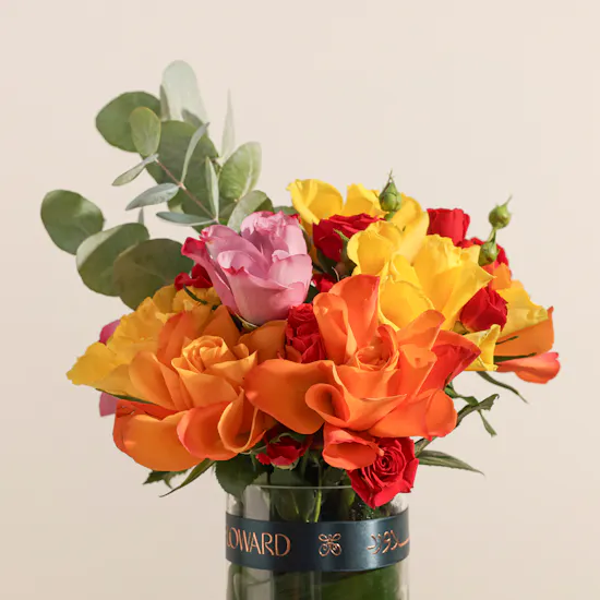 Warm Thoughts Rose Vase