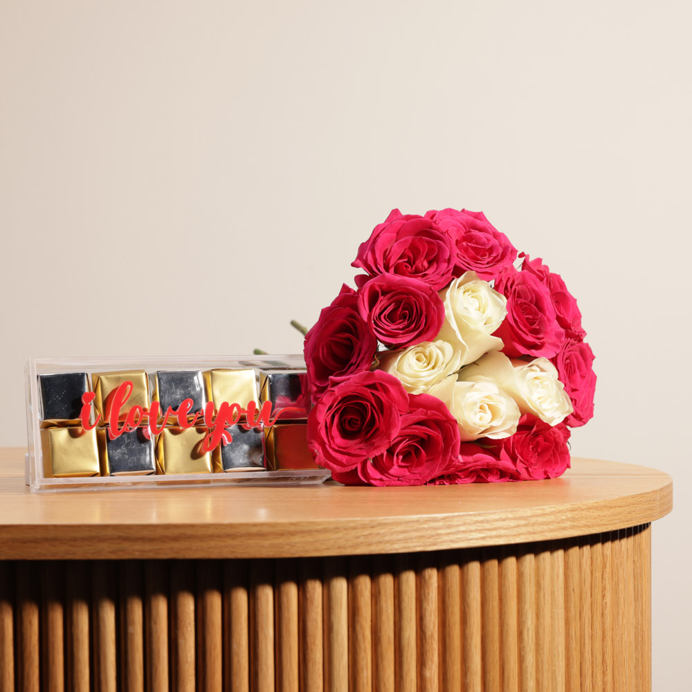 Ghazl I Love You Chocolate Box | Flowers Bouquet