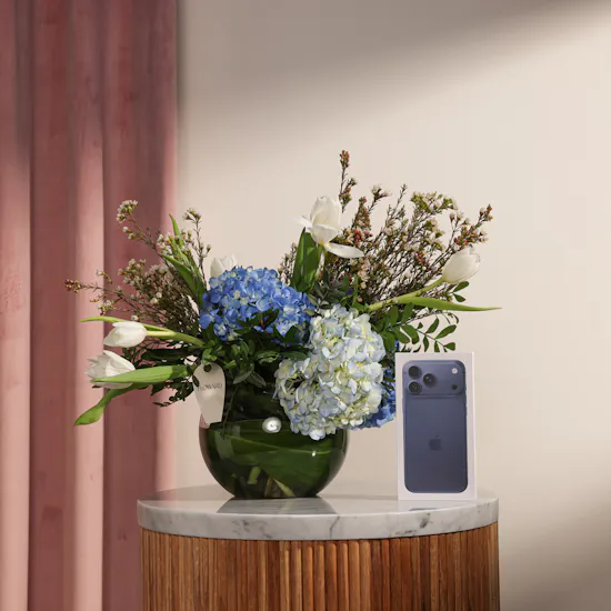 Apple iPhone 17 Pro Max Deep Blue 512GB | Light Flowers Vase