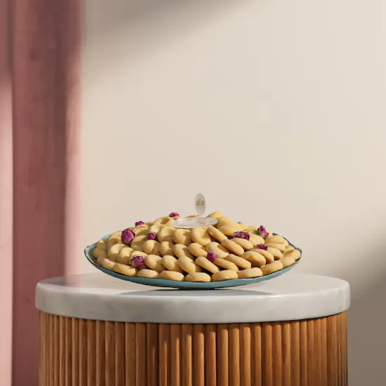 Baraka Dates Eid Mubarak Kuwaiti Ghuraiba Tray