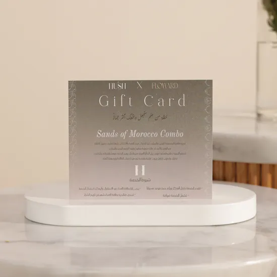 Hush Spa Sands of Morocco Combo Women's Gift Voucher | Royal Flowers Vase