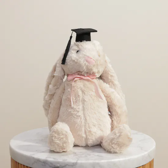 BearHug Caramel Graduation Bunny Toy