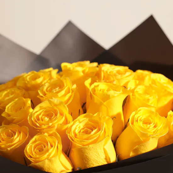 Yellow Roses Bouquet | 35 Flowers