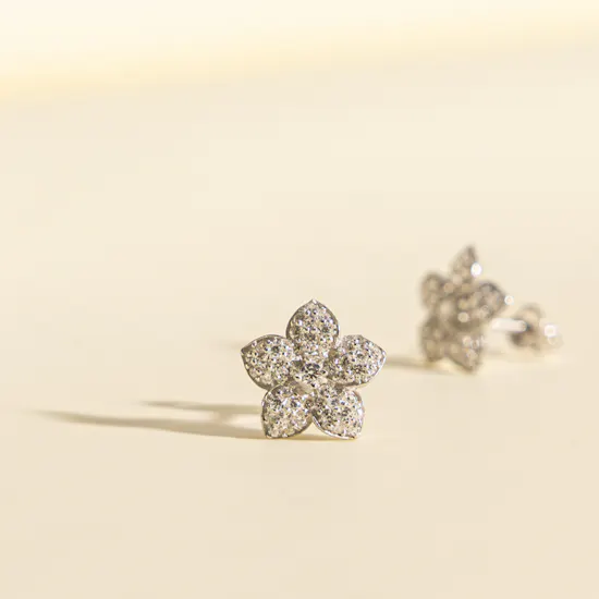 Felizmoda Flowers Silver Earrings