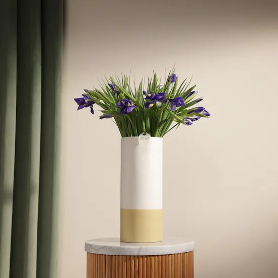 Blue Iris Petal Whisper Vase
