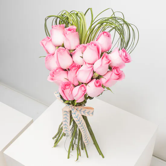 Pink Heart Bouquet