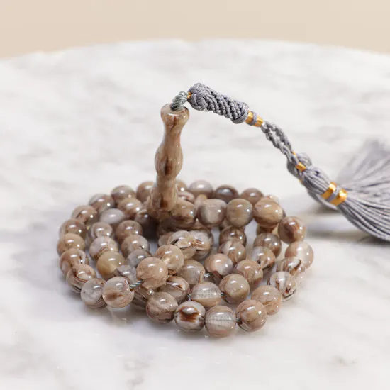 Royal Palace Majun Amber Powder Poland Misbaha | 66 Beads