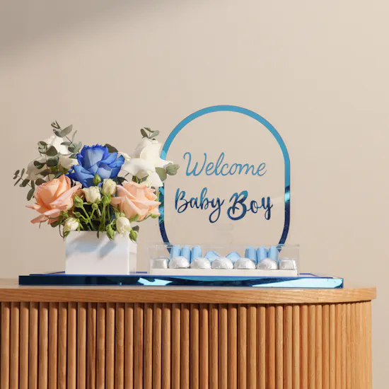 Floward Baby Boy Chocolate Tray | Stunning Flowers