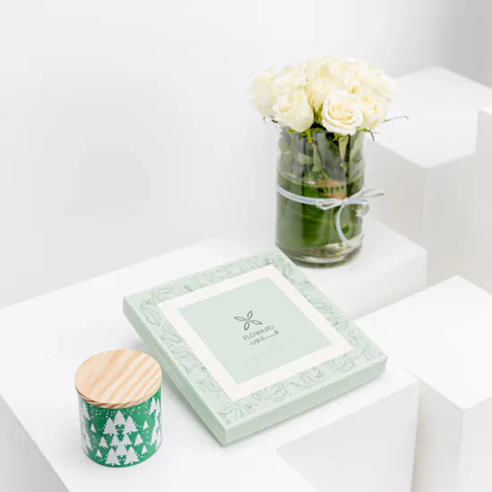 Floward Chocolates | New Year Candle & Roses