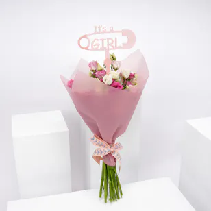 Pink Baby Girl Blooms Bouquet