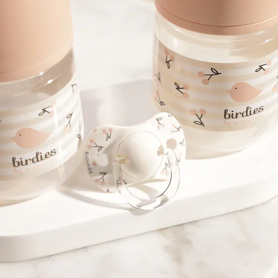 Suavinex Pink Birdies Newborn Essentials Set