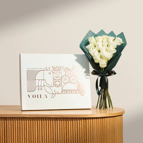Voila Medium Mouled Box | Treasured Gathering Flowers