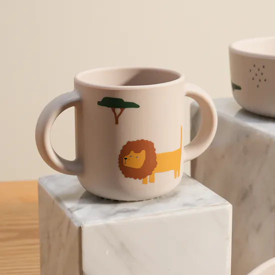 Peek A Boo Liewood Vivi Silicone Safari Tableware Set