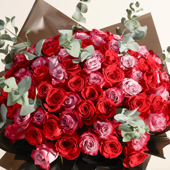Floral Essence Rose Bouquet | 100 Flowers