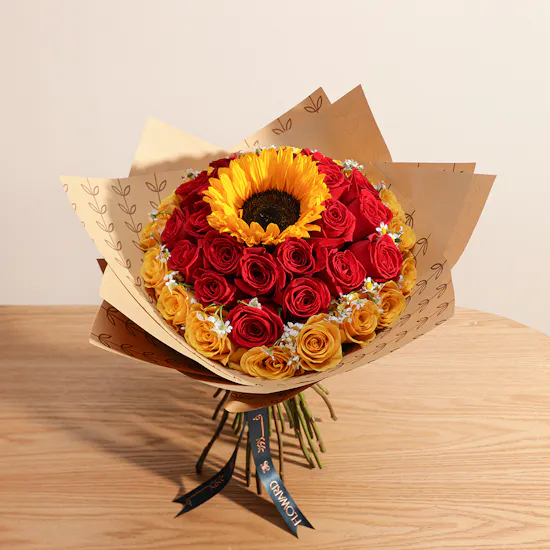 Sunny Serenity Flowers Bouquet