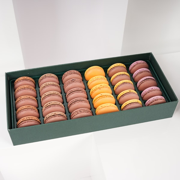 Ermine Macarons Large Box I Love You Roses Floward Riyadh