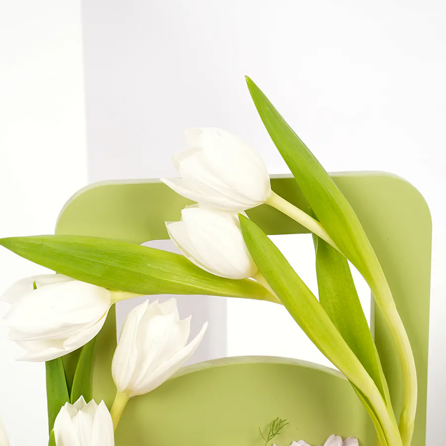 Blooming Beauty Wooden Basket  5
