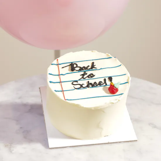 Cake Boutique Back to School Mini Cake | Balloons