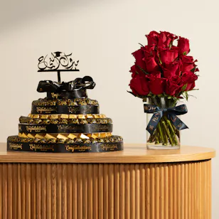 Floward Graduation Festive Chocolate Tower | Happiness Roses